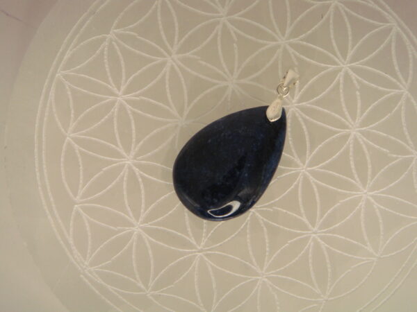 Pendentif argent & pierre naturelle en forme de goutte – Image 11
