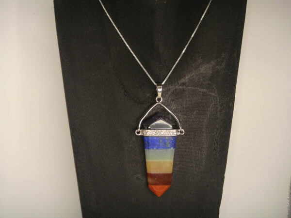 Pendentif pierres naturelles 7 chakras – Image 3